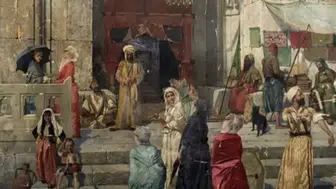 Osman Hamdi Bey'in Cami Kapısında Tablosu Londra'da Rekor Fiyata Satıldı