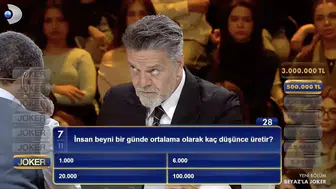 İnsan beyni bir günde ortalama olarak kaç düşünce üretir?