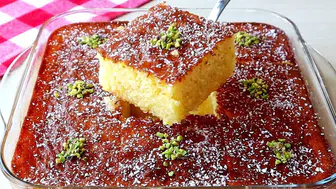 Ev yapımı revani tarifi! Şerbeti ağzı sulandırıyor