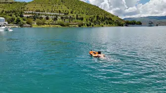 Tunceli'de su sporları güvenliği için insansız cankurtaran aracı kullanılıyor