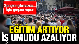 Eğitim artıyor, iş umudu azalıyor : İşte çarpıcı rapor