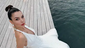 Bodrum’da talihsiz kaza! Damla Colbay parmağını kırdı