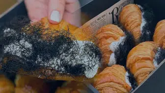 Görenler kıl sanıyor : Tayland'da satışa çıkan 'Mor Oi Croissant' sosyal medyayı salladı