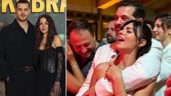 Çağatay Ulusoy ve Aslıhan Malbora'dan romantik kare : Düğünde aşka geldiler!