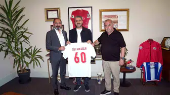Erbaaspor Başkanı Cihan Akın Arslan'dan, Mecnun Otyakmaz'a ziyaret