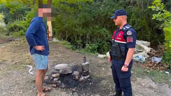 Bilecik'te ormanlık alanda ateş yakan kişiye ceza uygulandı