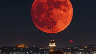 Kanlı Ay tutulması ne zaman, saat kaçta gerçekleşecek? Kanlı Ay tutulması Türkiye'den izlenecek mi?