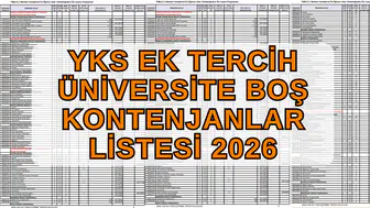 2026 YKS Ek Tercihleri Nasıl Yapılır ve Üniversite Boş Kontenjanları Nereden Öğrenilir?