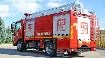 Alanya'da evde korkutan yangın : Çamaşır makinesi bir anda alev aldı