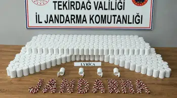 Tekirdağ Malkara'da uyuşturucu operasyonu : Çok sayıda hap ele geçirildi