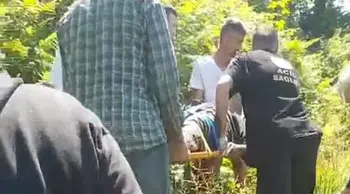 Rize'de bir kişi kiraz toplarken ağaçtan düşerek yaralandı