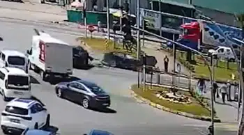 Giresun Liman Kavşağı'nda trafik kazası : 3 yaralı