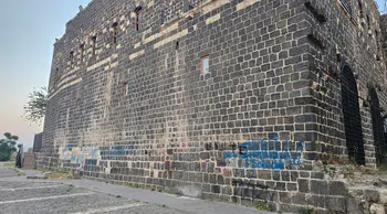 Şırnak'ta tarihi Cizre Kalesi'ne saldırı : Binlerce yıllık duvarları sprey boyayla kirlettiler