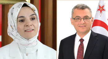 Bakan Göktaş, KKTC Cumhurbaşkanı Erhürman ile bir araya geldi