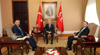 Bakan Çiftçi ve Bakan Gürlek, Bahçeli'yi ziyaret etti