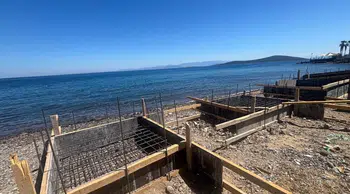 Muğla'da sahile izinsiz beton döken firmaya 150 bin lira ceza