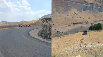 Siirt'te kamyonet şarampole devrildi : 3 kişi yaralandı