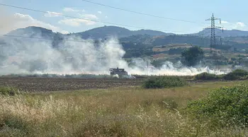Samsun Tekkeköy'de samanlıkta yangın paniği : Alevler büyümeden söndürüldü