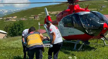 Trabzon’da mantardan zehirlenen 75 yaşındaki kadın helikopterle hastaneye kaldırıldı