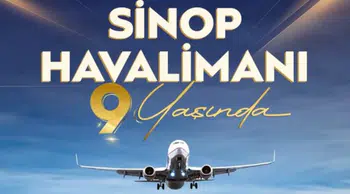 Sinop Havalimanı terminal binası hizmette yeni yaşını doldurdu