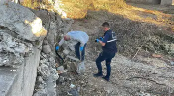 Karaman'da bir evin bahçesinde pompalı tüfek bulundu