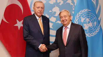 Cumhurbaşkanı Erdoğan, BM Genel Sekreteri ile bir araya geldi