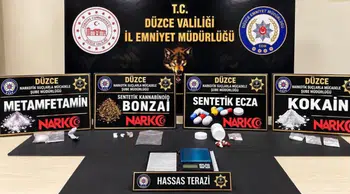Düzce’de uyuşturucu operasyonu: 25 suç kaydı bulunan şüpheli tutuklandı