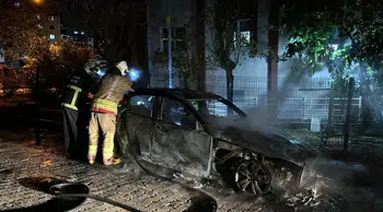 Edirne'de Bulgaristan Plakalı Otomobil Alev Alev Yandı