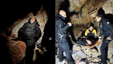 Antalya Alanya'da 3 metrelik kayalıklardan düşen şahıs kurtarıldı