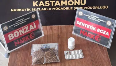 Kastamonu'da uyuşturucu operasyonu : Bonzai ve hap ele geçirildi