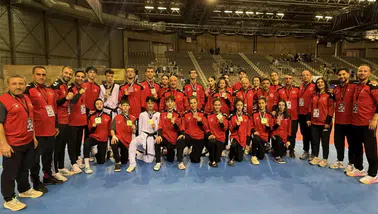 Milli taekwondocular Belçika’da 30 madalya kazandı