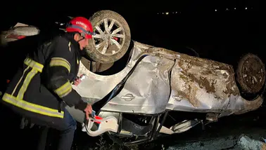 Adana Kozan'da otomobil takla attı : 1 ölü, 3 yaralı