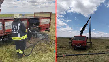 Konya'da elektrik akımı faciası : 3 kişi yaralandı