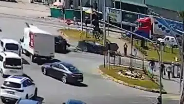 Giresun Liman Kavşağı'nda trafik kazası : 3 yaralı