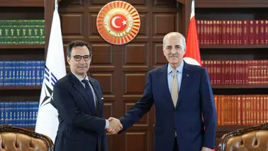 TBMM Başkanı Kurtulmuş, NATO PA Başkanı Perestrello ile bir araya geldi