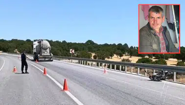 Kütahya'da beton mikseri ile motosiklet çarpıştı : 1 ölü, 1 yaralı