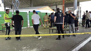 Edirne Otogarı'nda boya çalışması sırasında yangın : 2 yaralı