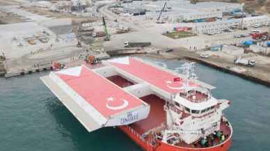 Köprünün tabliyeleri başarıyla taşındı