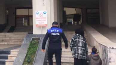 Rize'de dilenci operasyonu