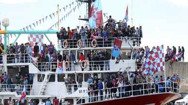 Trabzonspor şampiyonluğunu kutluyor!