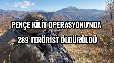 Pençe Kilit Operasyonu'nda 289 terörist etkisiz hale getirildi