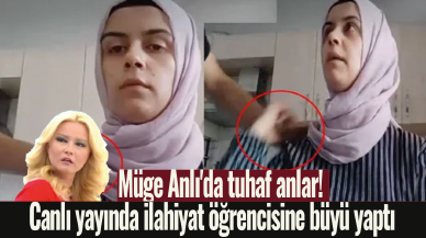 Müge Anlı'da tuhaf anlar! Canlı yayında ilahiyat öğrencisine büyü yaptı