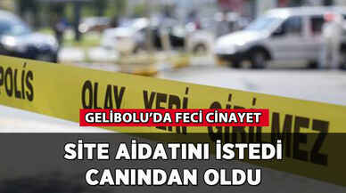 Site aidatını istedi, canından oldu