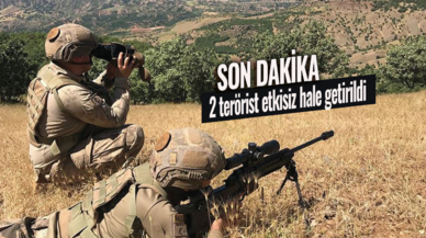 2 terörist etkisiz hale getirildi