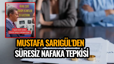 Mustafa Sarıgül'den süresiz nafaka tepkisi: ''Durum bu!''