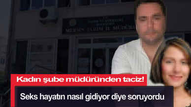 Kadın şube müdüründen taciz! Seks hayatın nasıl gidiyor diye soruyordu