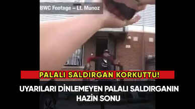 Palalı saldırgan polis tarafından vuruldu!
