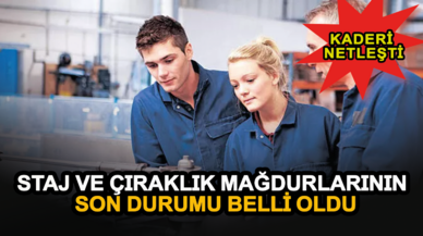 Son dakika açıklama! Milletvekilinden staj ve çıraklık açıklaması