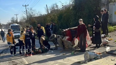 Sakarya'da kamyonetle motosiklet çarpıştı! Baba öldü, oğlu yaralı