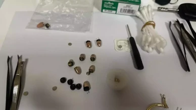 Kopya düzenekleriyle sınavda hile yapan şüpheli yakalandı